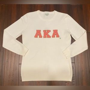 White Soft AKA Crewneck Sweater
